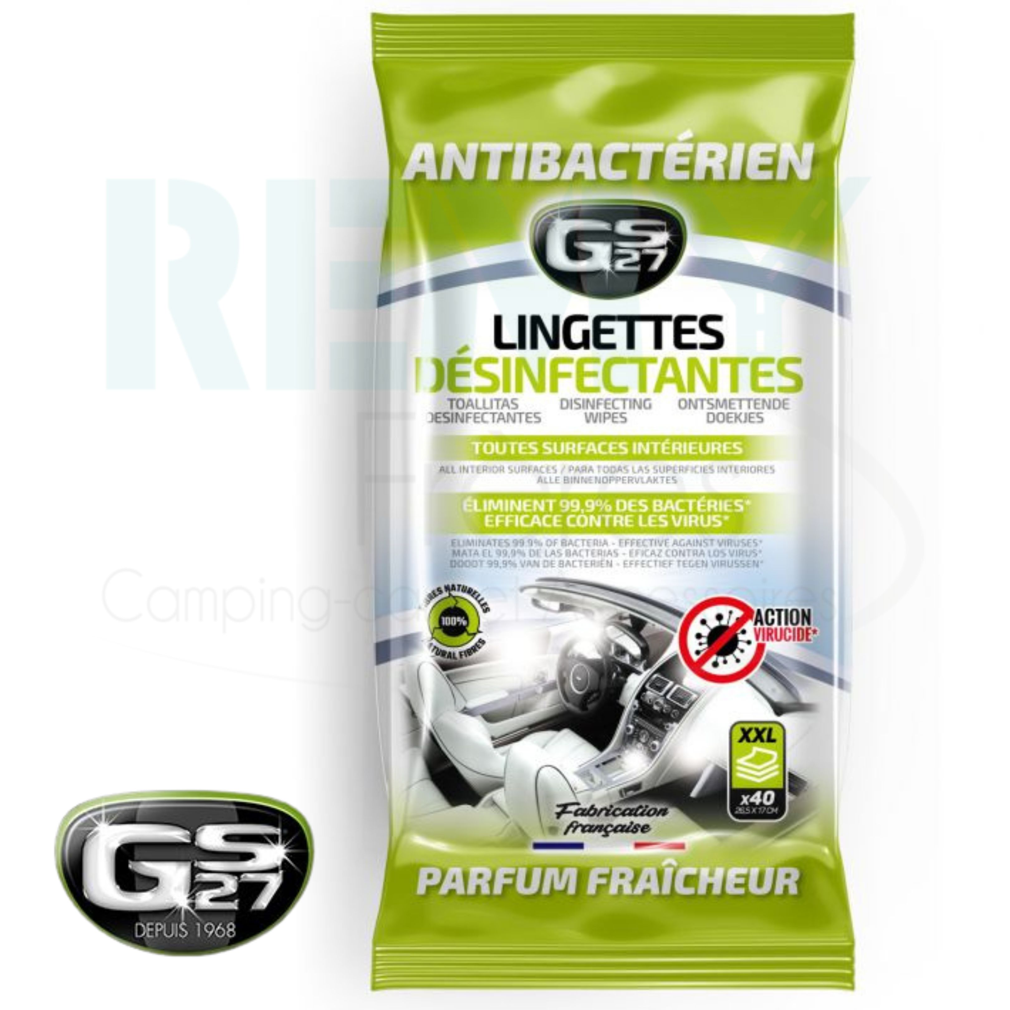 LINGETTES DESINFECTANTES X40